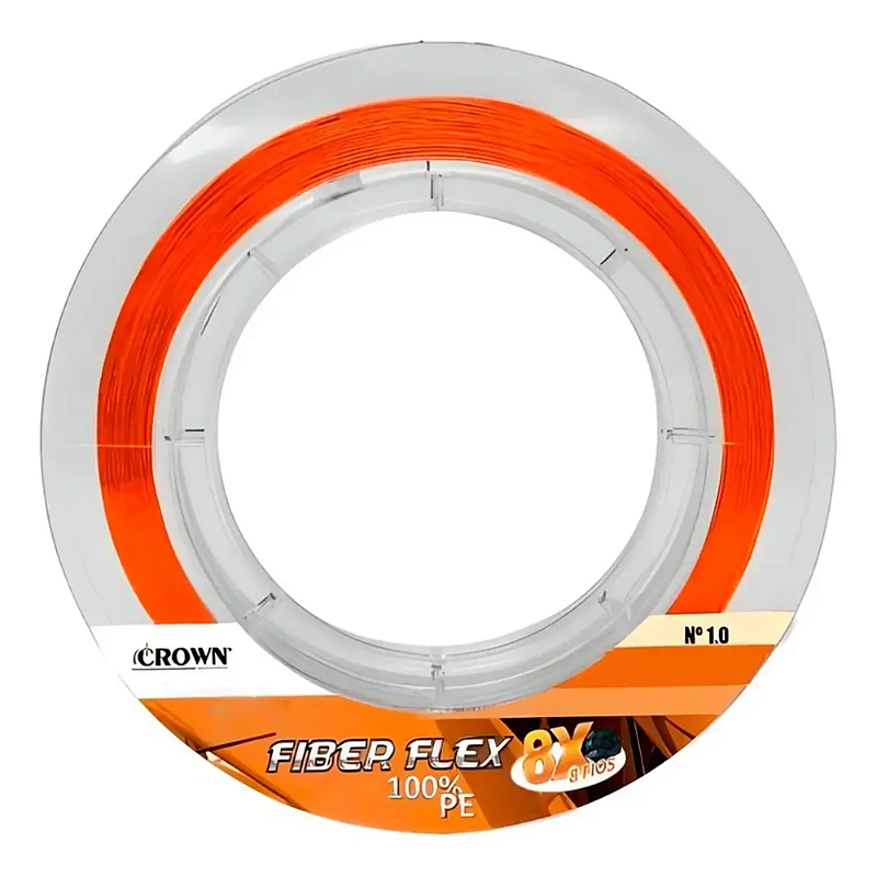 CROWN LINHA FIBER FLEX 8X ORANGE 0,60MM 300MT