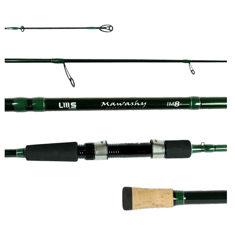 Mawashy Spin 70 15-40g 15-30lb 2pcs IM8 (Green) New Model