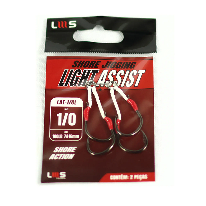 LMS Anzol Assistente Jig Costeiro Leve 1/0L c/2kits Luminoso