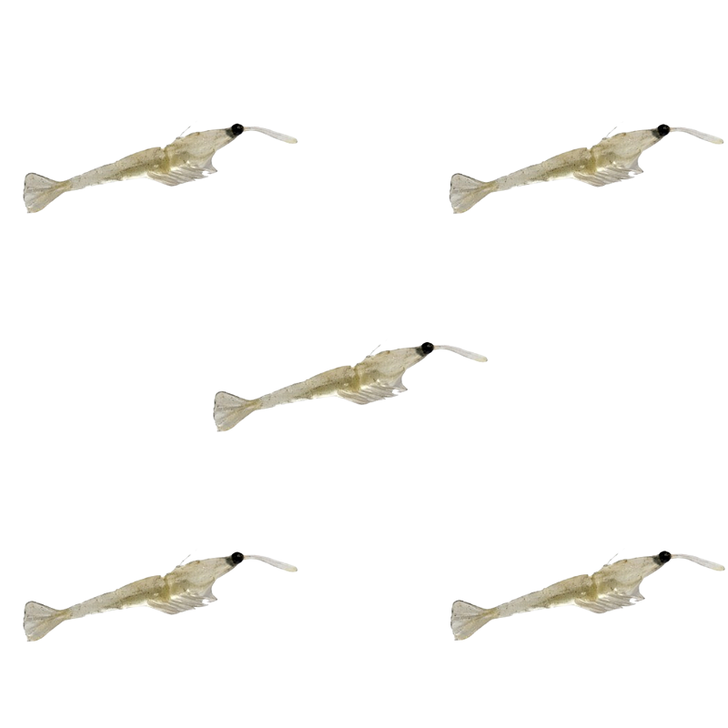 KIT PIRATAS FISHING REALITY TRANSPARENTE C AMARELO 8,5CM 5UN