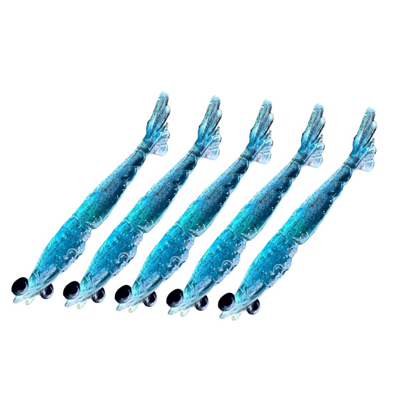 KIT 5 UN PIRATAS FISHING TURBO BLUE 7,5CM