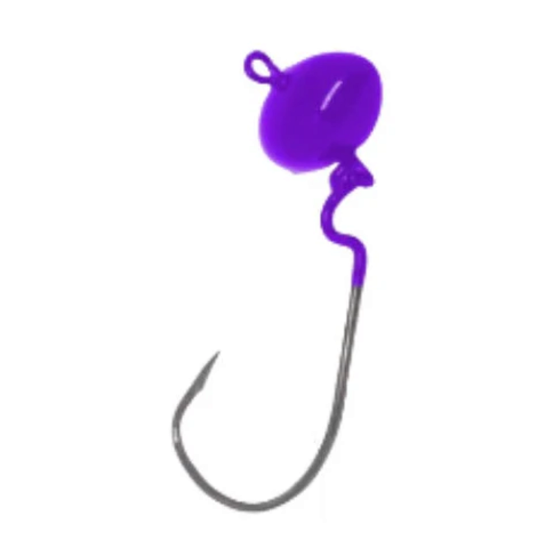 CHUMBADA ANZOL JIG HEAD 3/0 ARTICULADA FOOTBALL 14G VIOLETA