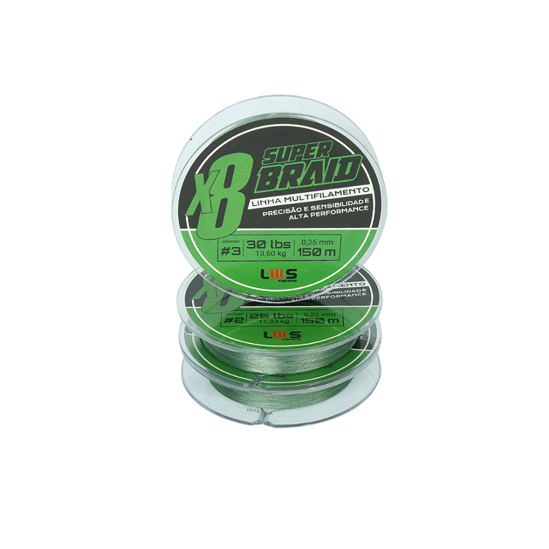 LUMIS LINHA MULTIFILAMENTO 300M 8X 60LB 0,40MM VERDE