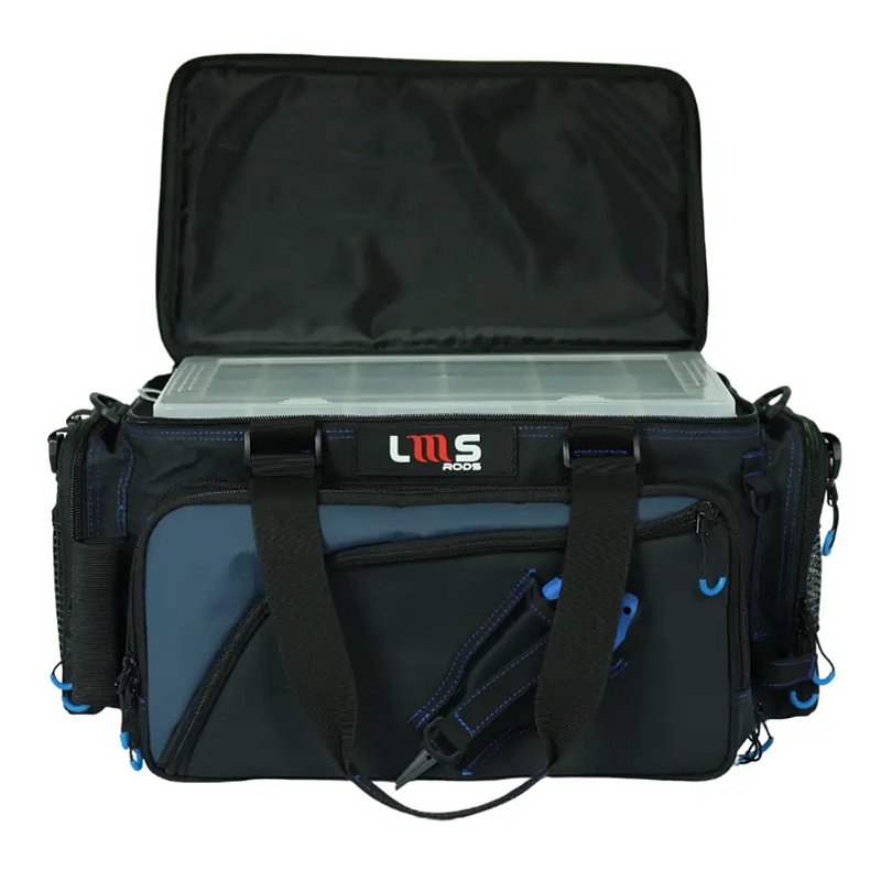 LMS BOLSA DE PESCA DEFENDER NYLON AZUL C/2 ESTOJOS