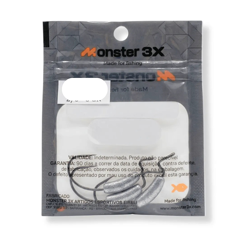 MONSTER3X ANZOL OFFSET LASTREADO  PRO 5/0 6,5GR - 3UN