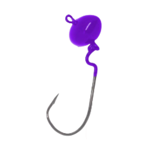 CHUMBADA ANZOL JIG HEAD 4/0 OFFSET ART FOOTBALL 16G VIOLETA