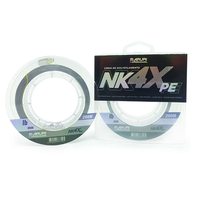 MARURI LINHA MULT NK 4X CINZA 0,20MM 200M