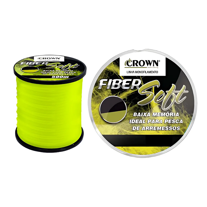 JOGA CROWN LINHA MULTI FIBER SOFT YELLOW 0,37MM 27LB 500M 1UN