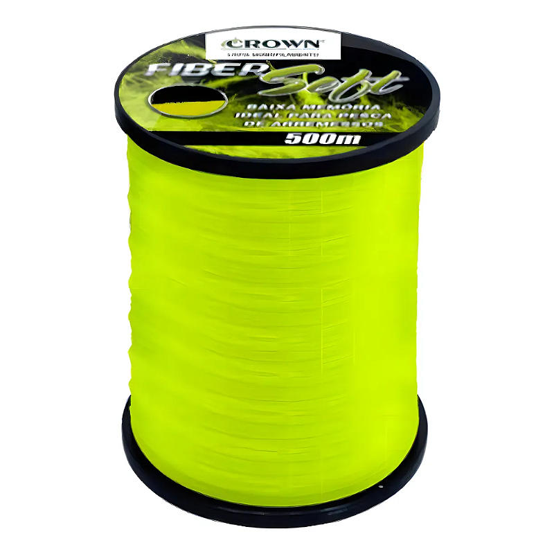 JOGA CROWN LINHA MULTI FIBER SOFT YELLOW 0,37MM 27LB 500M 1UN