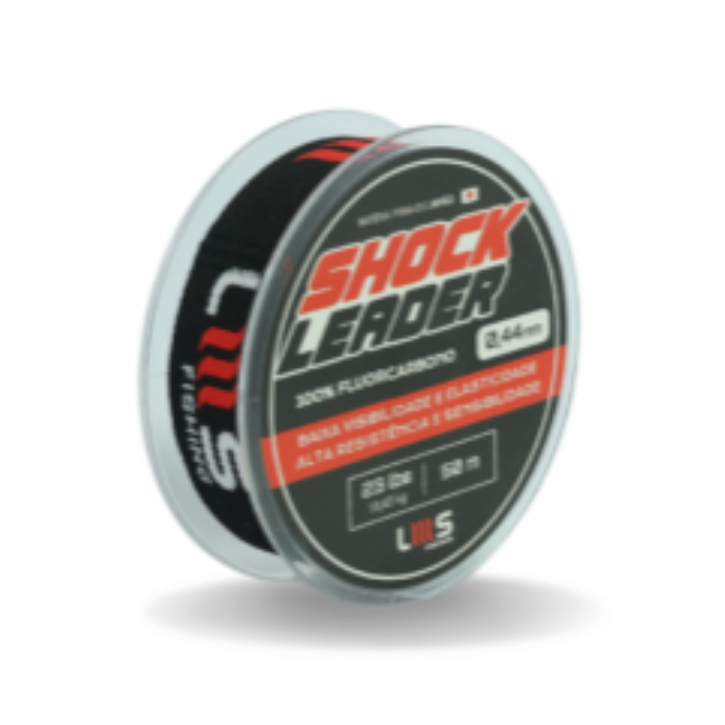 LMS LINHA SHOCK LEADER FC 38LB 17,23KG 0,58MM 50M CLEAR