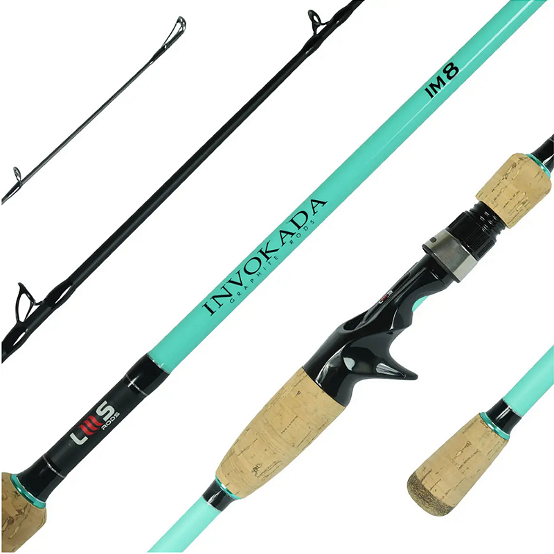 Invokada Pro Cast 58 8-35g 8-20lb 1pc IM8 Blue - Green New Model