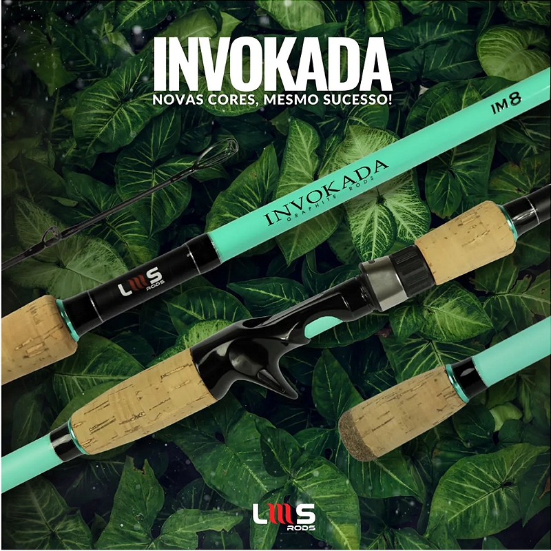 Invokada Pro Cast 58 8-35g 8-20lb 1pc IM8 Blue - Green New Model