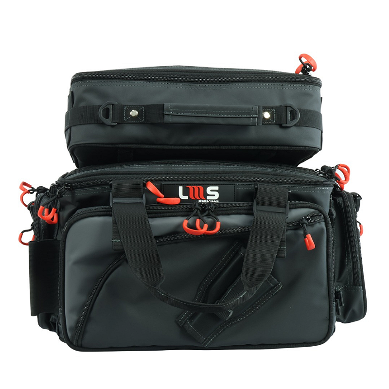 LMS BOLSA DEFENDER NYLON C/2 ESTOJOS TRANSPARENTES PRETA