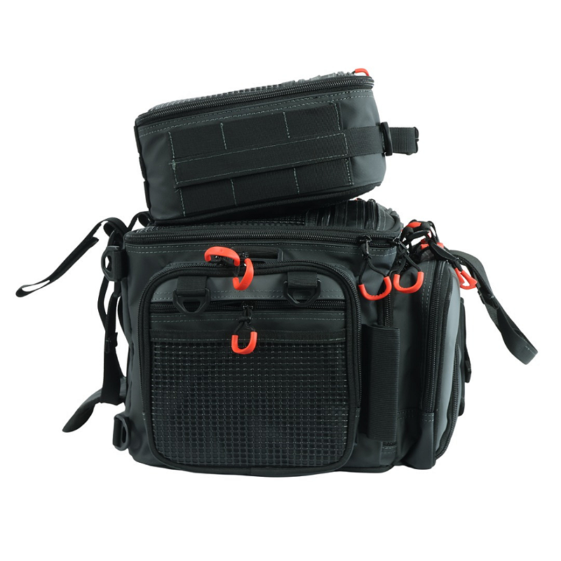LMS BOLSA DEFENDER NYLON C/2 ESTOJOS TRANSPARENTES PRETA