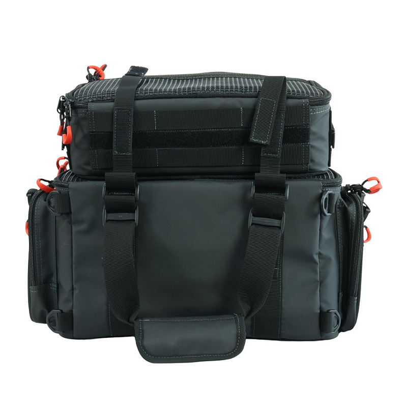 LMS BOLSA DEFENDER NYLON C/2 ESTOJOS TRANSPARENTES PRETA