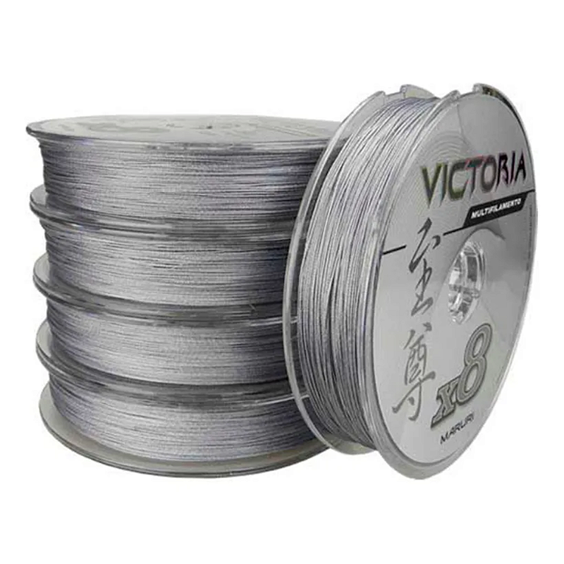 MARURI LINHA MULT VICTORIA 8X CINZA 55LBS 0,40MM 100M CX 5UN