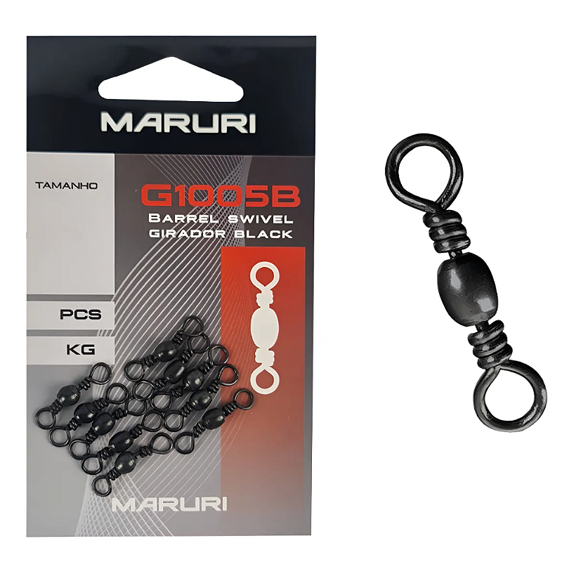 MARURI GIRADOR G1005B BLACK N4/0 10UN