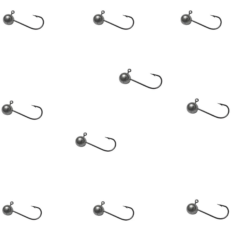 KIT 10UN MATADEIRA ANZOL JIG HEAD N4 NATURAL 15G CADA