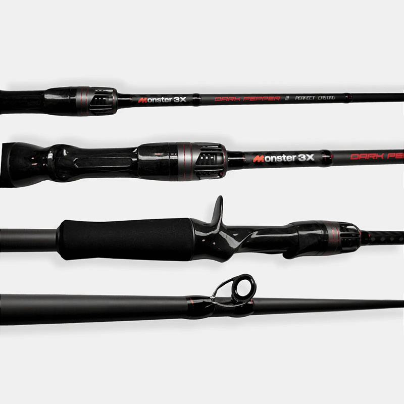 MONSTER 3X VARA DE PESCA DARK PEPPER 631 10 20LBS 191CM