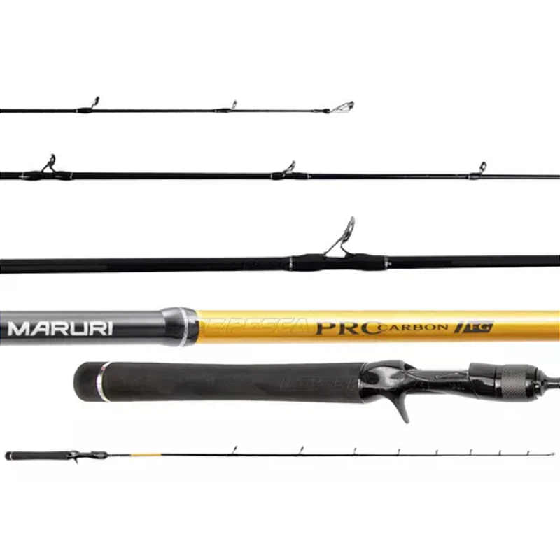 Vara Carretilha Maruri Pro Carbon Fg 1,68m 8 17lbs inteiriça