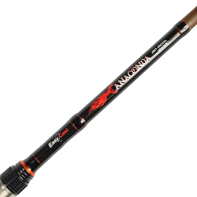 EASY CAST VARA CARRETILHA ANACONDA 2.4M 60LB  2 PARTES MARROM