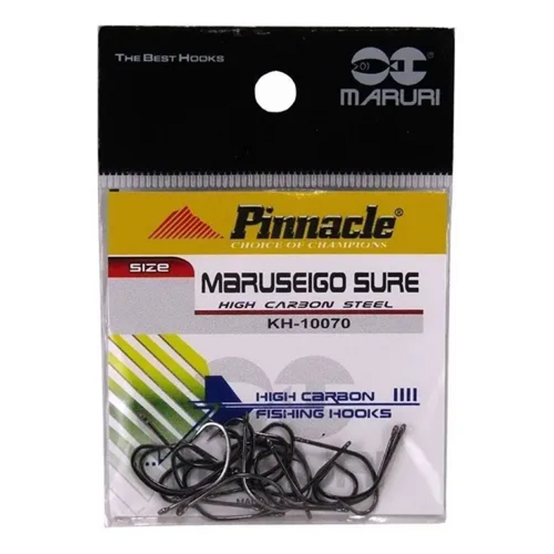 Anzol Pinnacle Maruseigo Sure N12 20peças Sem Farpa
