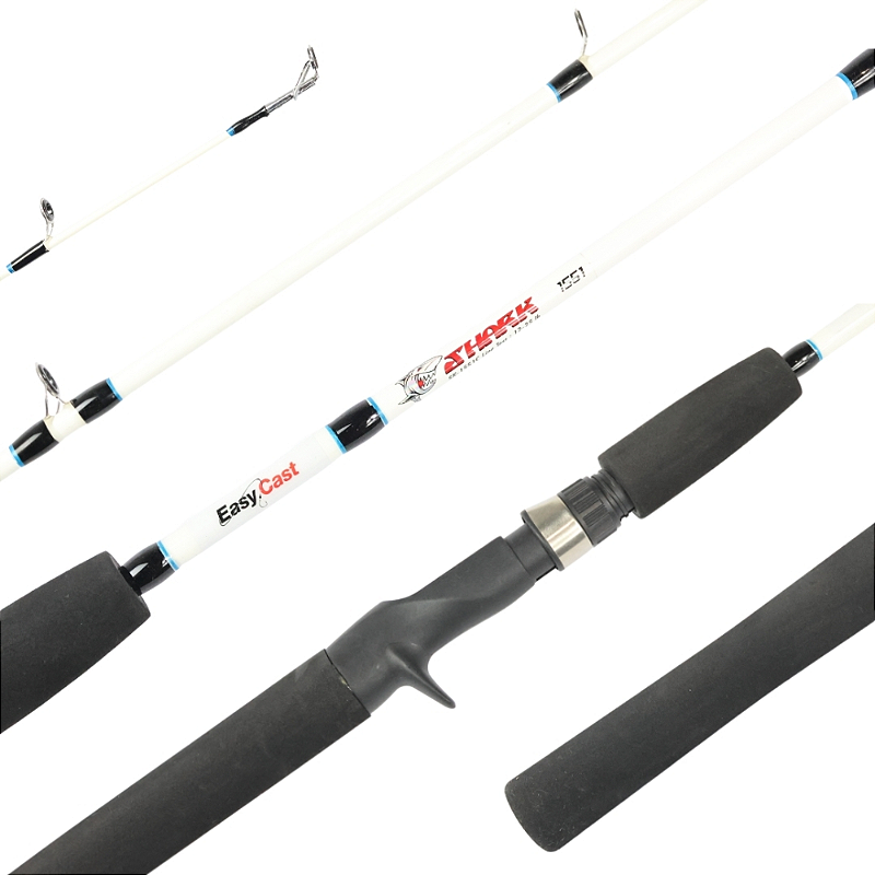 Vara Para Carretilha Easy Cast Shak 1.68m - 25lbs Inteiriça Cor Branco