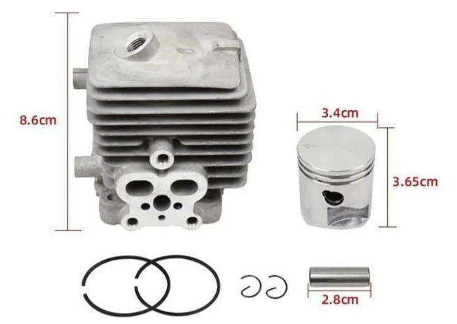 KIT CILINDRO 34MM SOPRADOR STIHL BG86