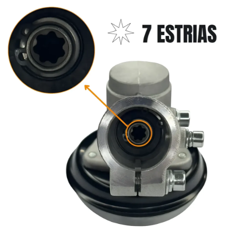TRANSMISSÃO PONTEIRA 28MM X 7 ESTRIAS