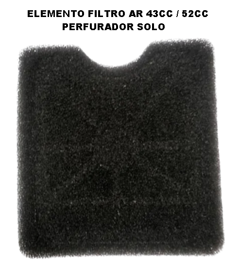 ELEMENTO FILTRO DE AR ROÇADEIRA E PERFURADOR DE SOLO 43C / 52CC