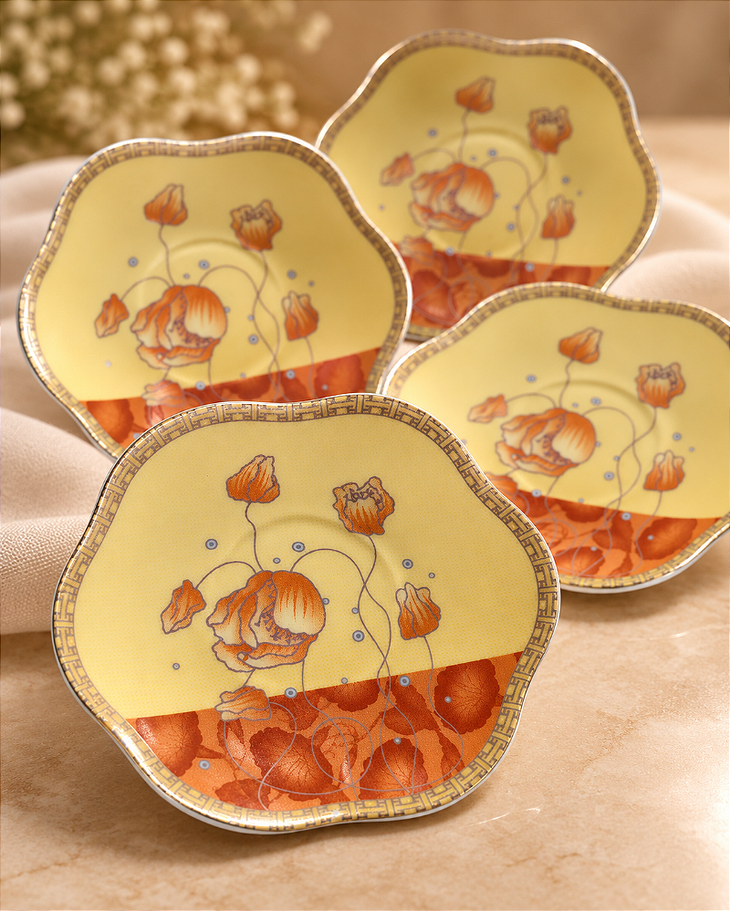 Conjunto 4 pires Florais Retrô - DM Brasil