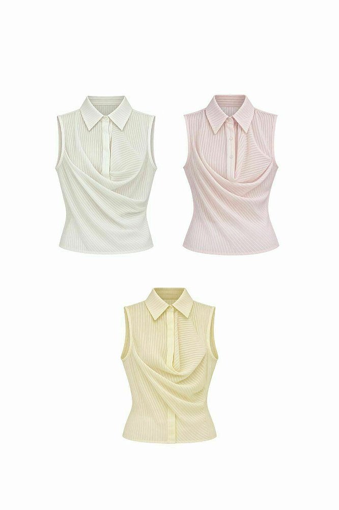Camisa Organza sem Manga