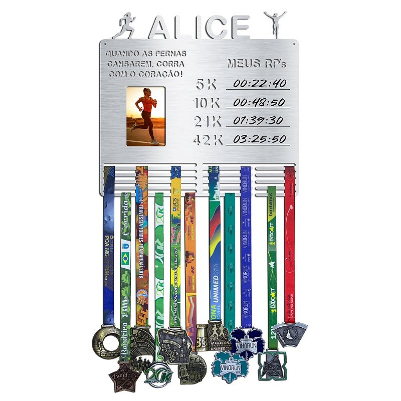 Porta Medalhas, Foto, RPs e Frase Personalizada