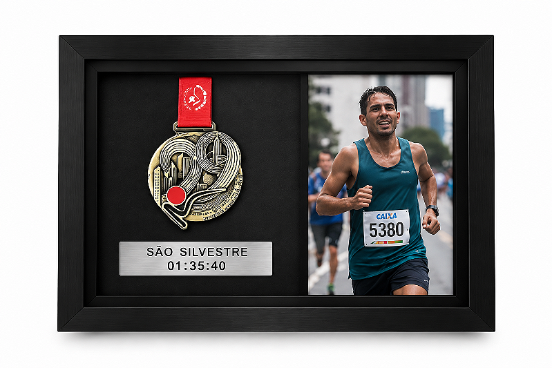 Quadro de Medalha e Foto Personalizada