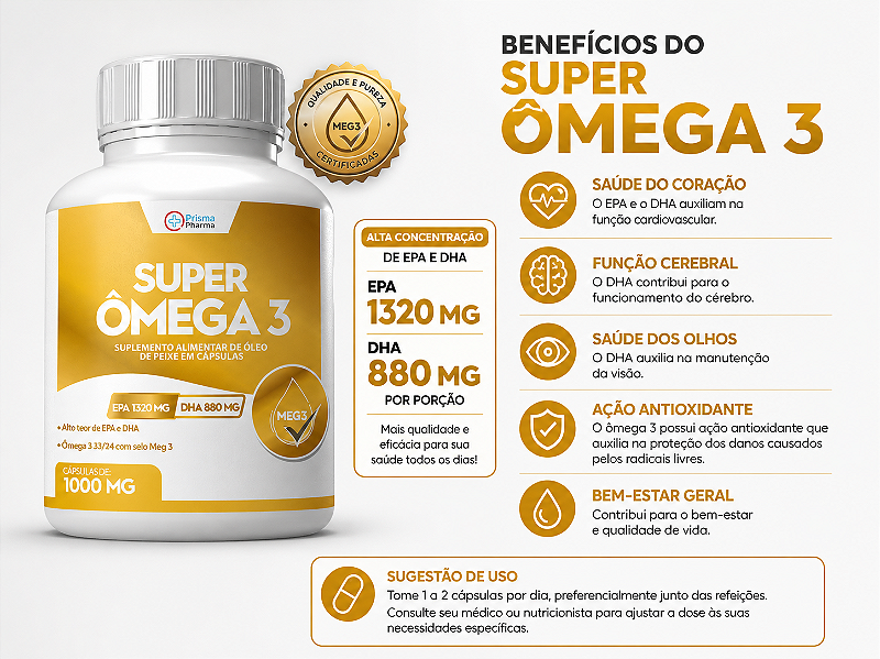 Super Omega 3 – EPA 1320 / DHA 880 Mg - Nativ