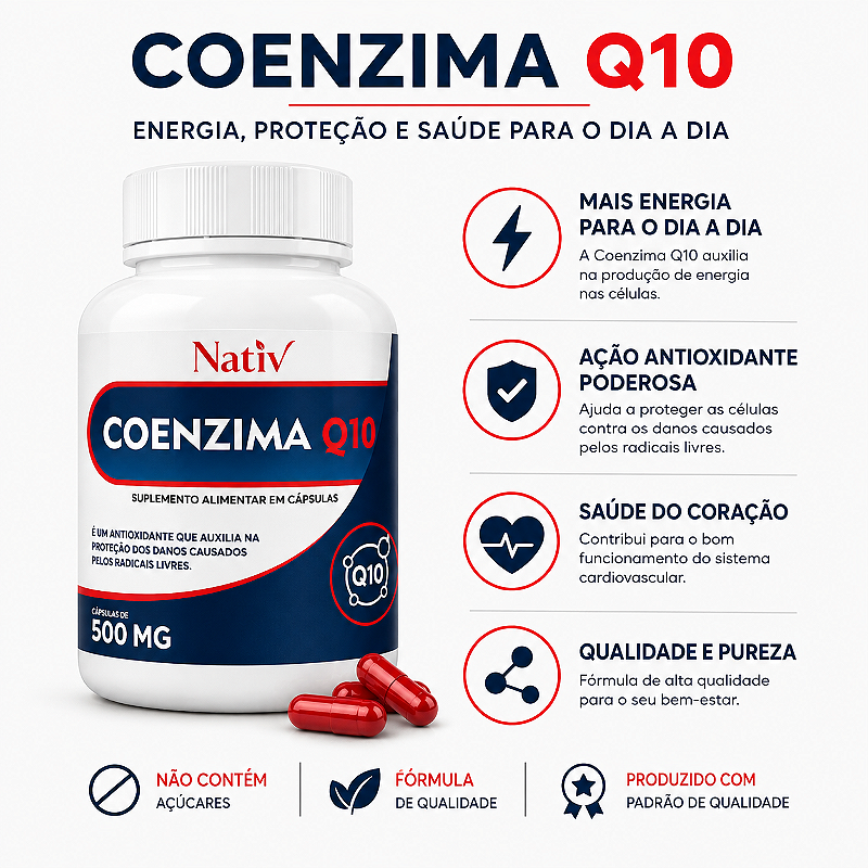 COENZIMA Q10 120 CAPS 500Mg Nativ