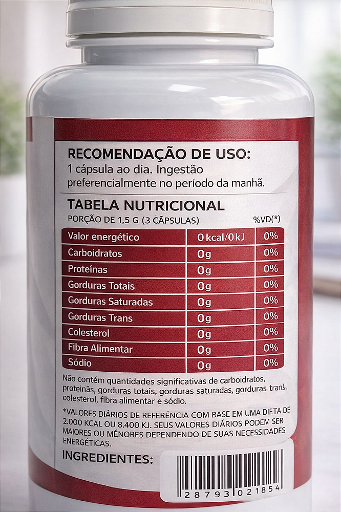 Lithothamnium Ocean Power Suplemento Mineral 100% Vegetal - Cálcio de Alga Marinha - 120 Capsulas