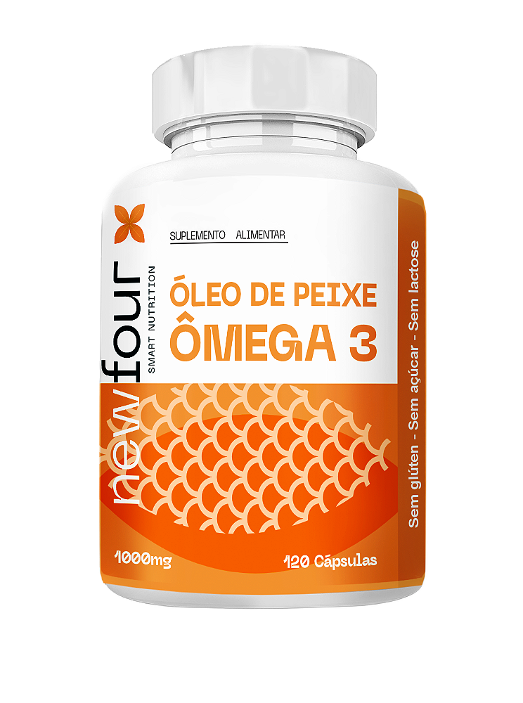 Ômega 3 Newfour 1000 Mg 120 Cápsulas Óleo de Peixe Original