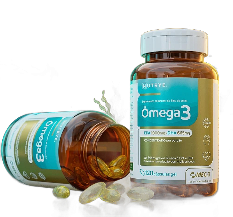 Omega 3 Oleo de Peixe Epa 1000 Mg Dha 665 60 Cápsulas Meg 3