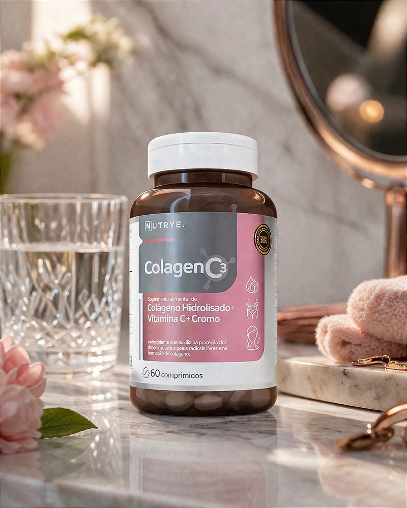 Colagen C3 Colageno Hidrolisado + Vitamina C + Picolinato de Cromo 60 Comprimidos