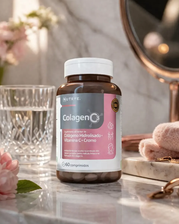 Colagen C3 Colageno Hidrolisado + Vitamina C + Picolinato de Cromo 60 Comprimidos