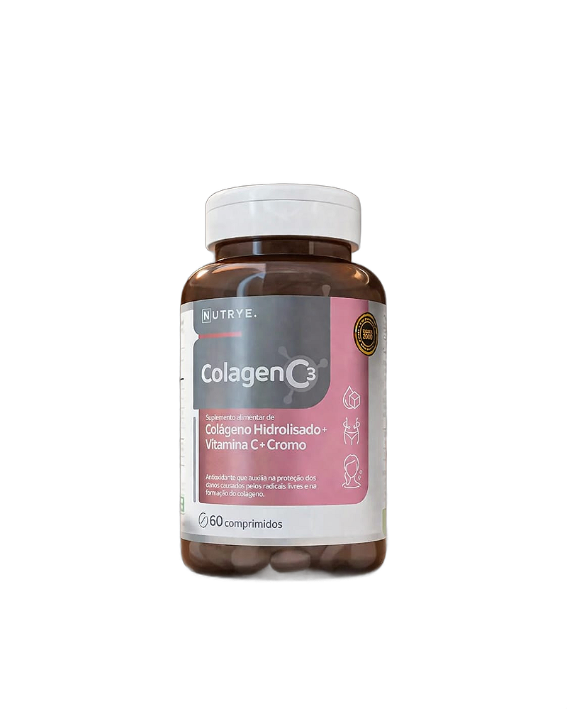 Colagen C3 Colageno Hidrolisado + Vitamina C + Picolinato de Cromo 60 Comprimidos
