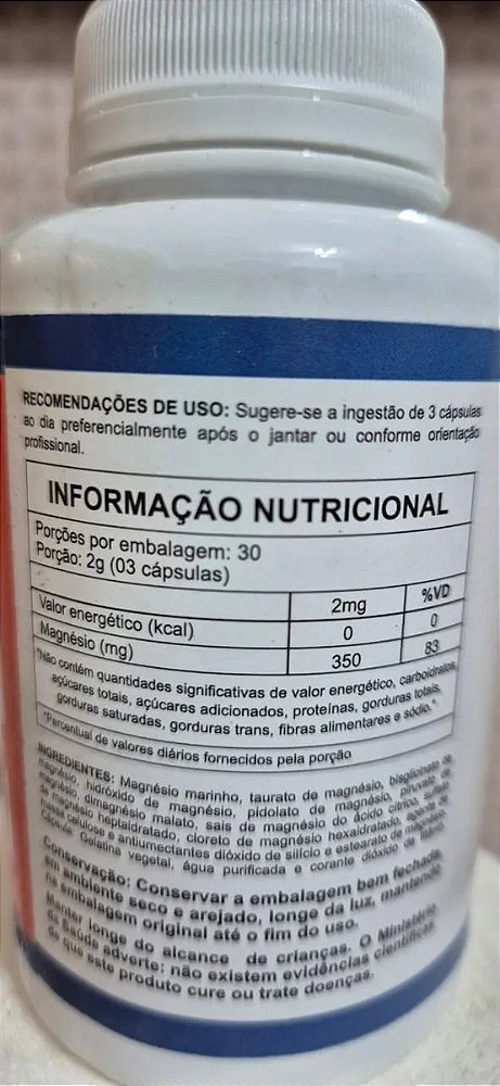 Mag10 Complex 500mg 120 Capsulas Uniervas - Premium Sem Sabor