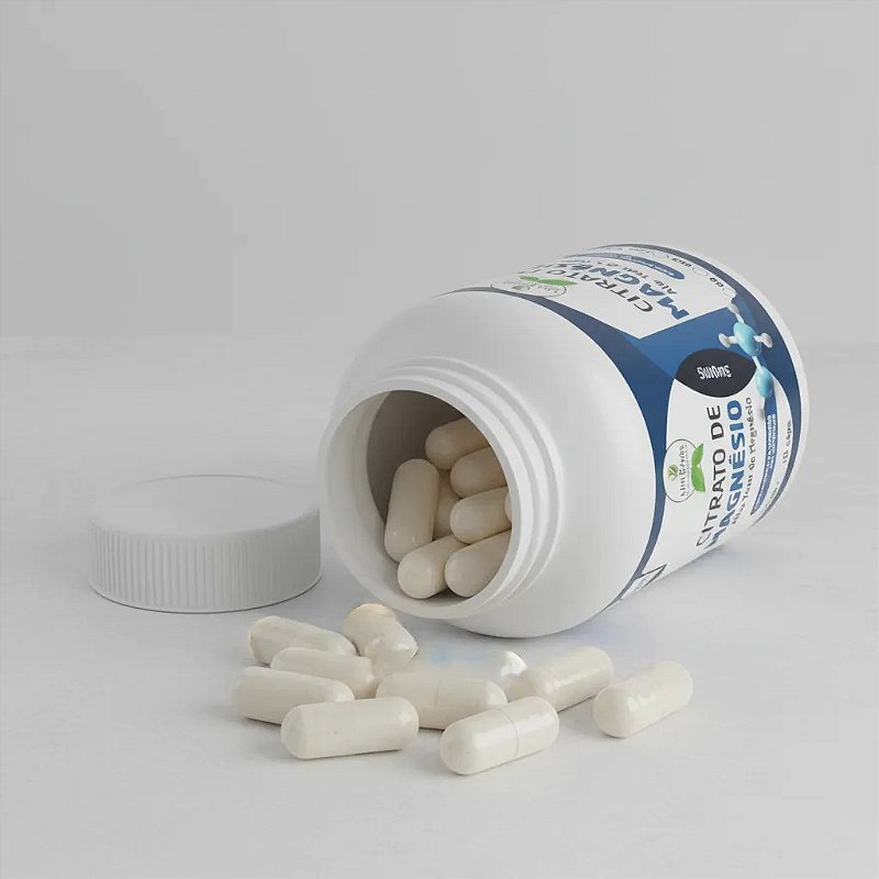 Citrato Magnésio 500 Mg 120 Cápsulas Alta Absorção Uni Ervas