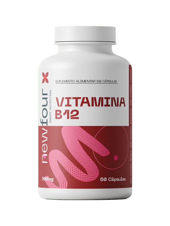 VITAMINA B12 500MG 60CAPS NEW FOUR