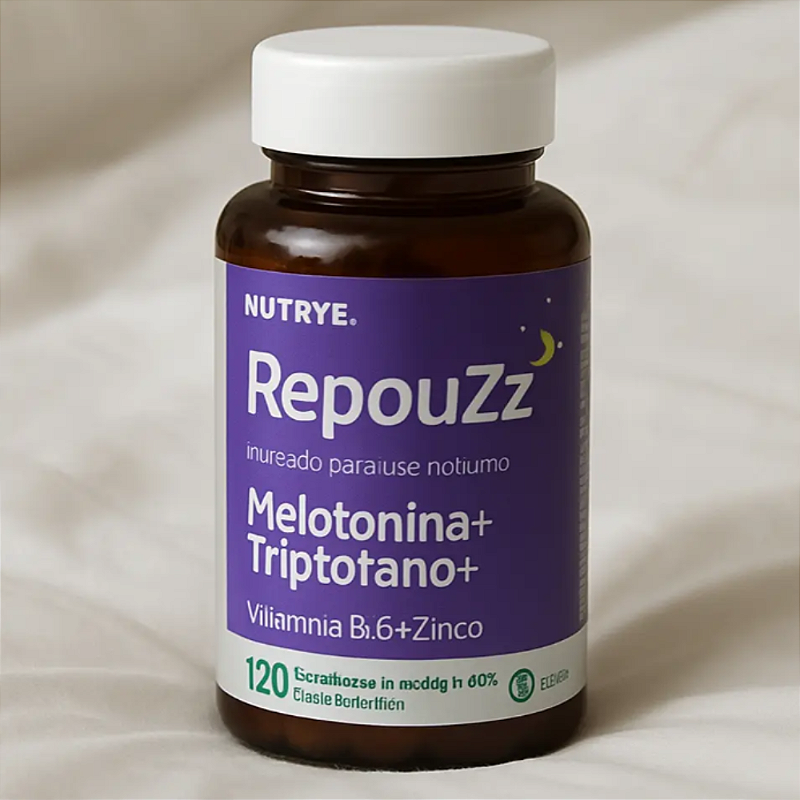 Repouzz Melatonina Triptofano Vitamina B6 Zinco 120 Comprimidos