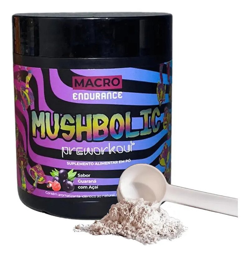 Pré-treino Mushbolic 150g Sabor Guaraná Com Açaí Guaraná Com Açaí