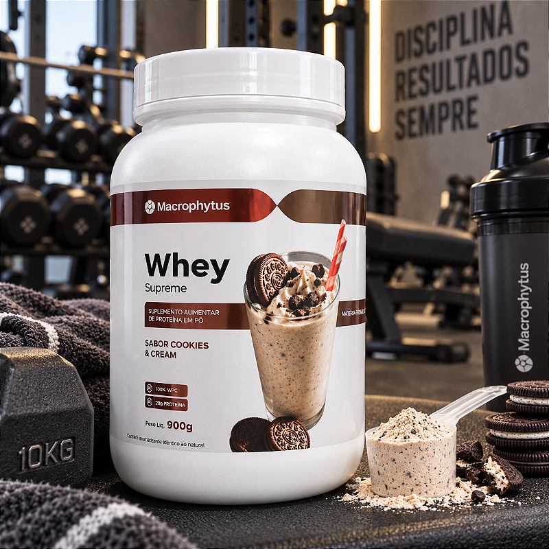 Whey Protein Supreme 900g Sabor Cookies & Cream