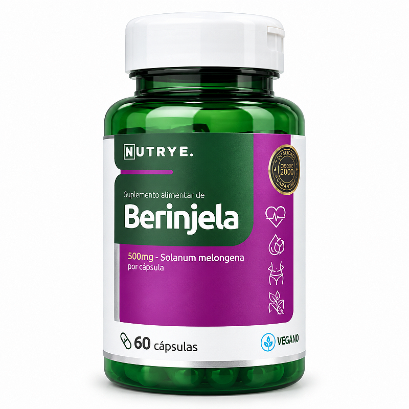 Berinjela 300mg Solanum Melongena 60 Cápsulas