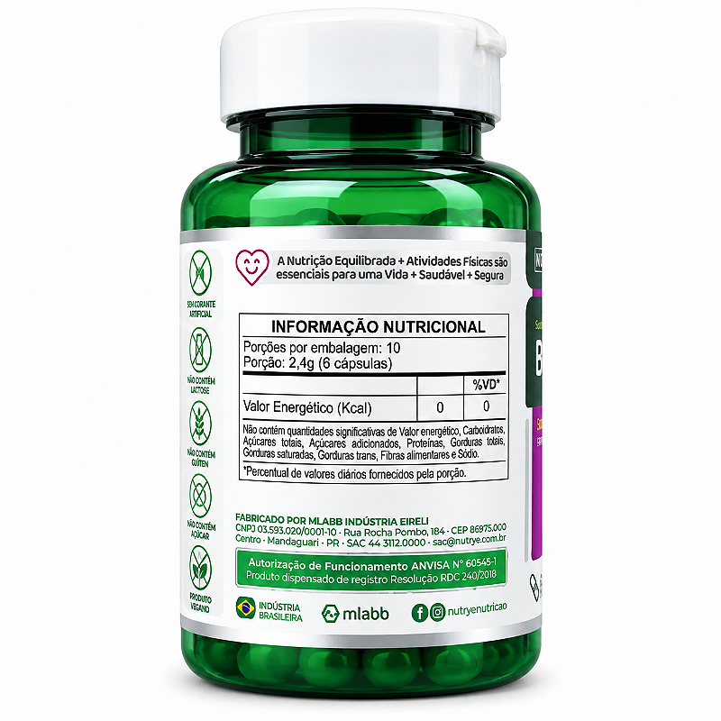 Berinjela 300mg Solanum Melongena 60 Cápsulas